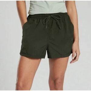 Athleta Expedition Nylon Hiking Shorts Tuscan Olive Size 2 Explore Green